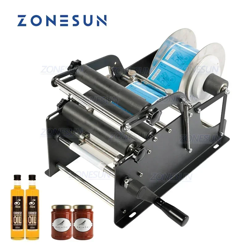 Label Maker - ZONESUN-máquina etiquetadora Manual con aplicador de