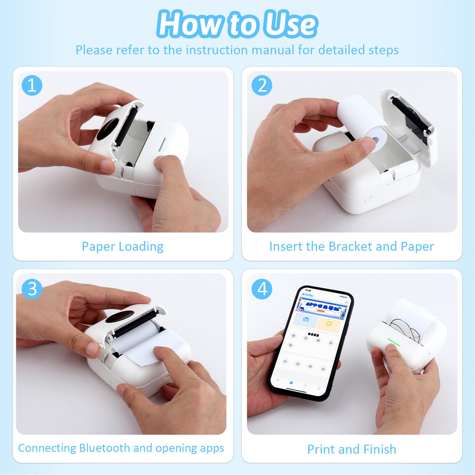 Impresora térmica portátil con - Thermal Printer reseña y precio