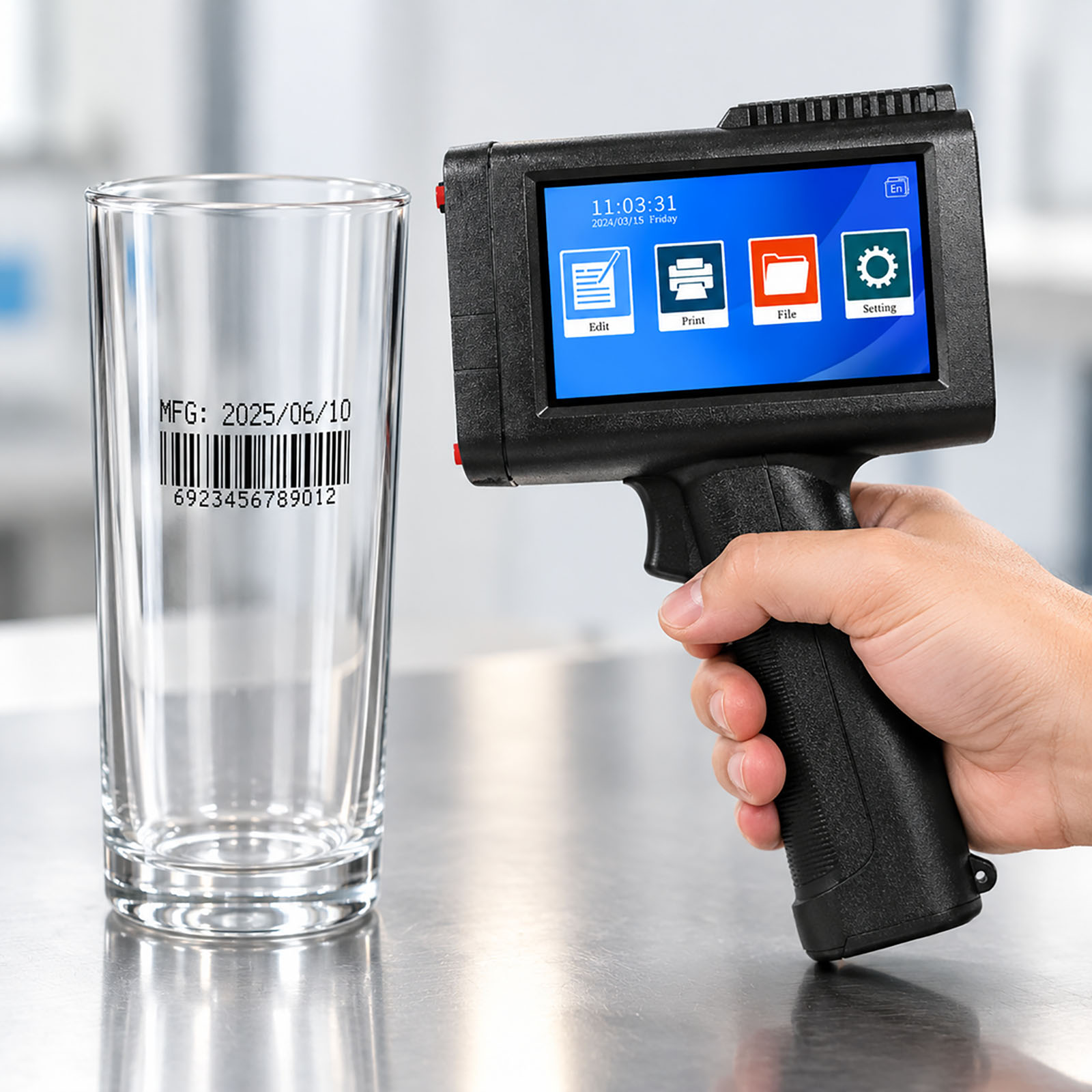Impresora de inyección de tint - Barcode Printer reseña y precio