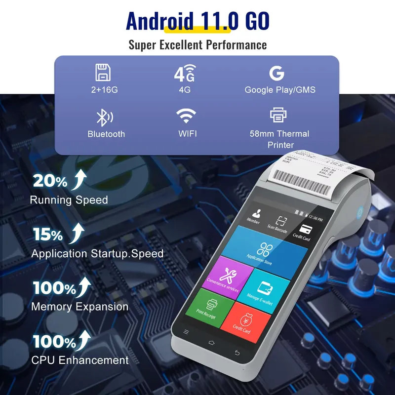 Sistema POS Android Z91 con Pa - Receipt Printer reseña y precio