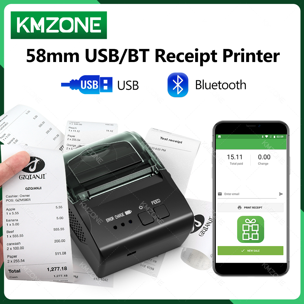 Mini impresora móvil de recibo - Commercial Book Printing Machines reseña y precio